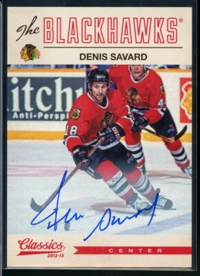 2012-13 Panini Classics Signatures Autographs #31 Denis Savard - Image 1 of 2