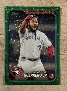 2024 Topps Series 1 Vladimir Guerrero Jr. SP Green Foil Parallel /499 Blue Jays - Picture 1 of 2
