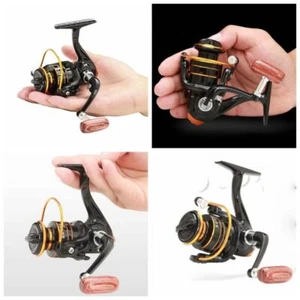 Metal Coil Small Spinning Reel Folding Rocker Mini Fishing Reel Saltwater - Picture 1 of 11