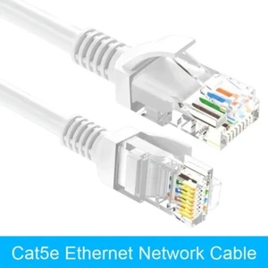 10 Metre Ethernet Cable Black Long RJ45 CAT 5e LAN Network Internet Router Lead - Picture 1 of 4