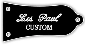 cache TRUSS ROD COVER EPIPHONE  Les Paul,gibson,custom,standard,black ,SG screws - Imagen 1 de 13