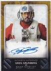 2020 Star Wars Rise Of Skywalker S2 Gold Auto Greg Grunberg as Snap Wexley 01/10