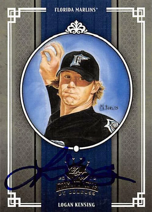 Logan Kensing autographed baseball card Marlins 2005 Donruss Diamond Kings #245 - Image 1 of 1