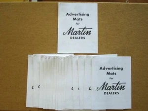 Vintage Reproduction Martin Outboard Motors 10 Page Dealer Advertising Mats - Bild 1 von 6