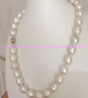 18-36'' Classic 12-13mm Natural south sea Freshwater Rice white pearl necklace