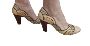 el dantes leather pumps US sz 6.5 / Eur sz 37 new designer pumps - Picture 1 of 13