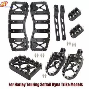 Palanca de cambios MX Floorboards estriberas pedal para turismo Softail Glide Road - Imagen 1 de 10