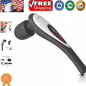Rechargeable Handheld Deep Tissue Massager - Cordless Therapy for Muscles - Picture 1 of 8