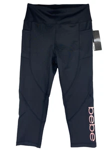 Bebe Mujer Talla L Capri Negro Ropa Activa Deportiva con Bolsillos Laterales y Logotipo - Imagen 1 de 11