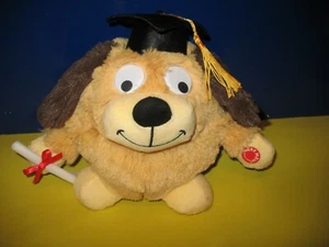 Graduation Plush Stuffed Dog Animated Spinning Singing We're Gonna Celebrate NEW - Picture 1 of 3