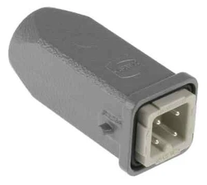Harting Han A PANEL KIT 10A 230/400V 3+PE-Ways, Male 09200031440+09200032611 - Picture 1 of 4