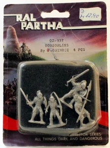 Ral Partha 02-957 Hobgoblins: ATD&D - 4 miniaturas escala 28 mm vintage - Imagen 1 de 2