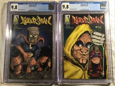 Liquorman #1 & 2 First Print 2002 Liquor Man Comic Book Graded CGC 9.8 - Image 1 of 4
