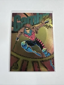 Gambit 4 Fleer Marvel Universe 1994 NM - 7.0 + Power Blast Rainbow Foil - Picture 1 of 17