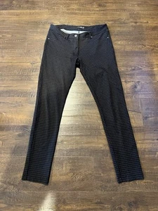 J. McLaughlin Women's Brown Black Stretchy Pants Size 6 - Picture 1 of 8