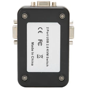 USB 2.0 KVM 1920x1440 2 Port Dual Monitor KVM For WIN95 98 98SE CB - Afbeelding 1 van 22
