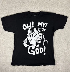 JoJo's Bizarre Adventure Shirt Adult Med Black Short Sleeve Oh My God! - Picture 1 of 6
