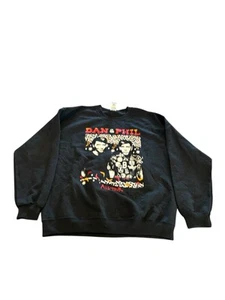 Dan and Phil Men’s Jumper Size L Black Aus Tour Merch Interactive Introverts - Picture 1 of 4