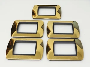 Lotto di 5 placche metallo BTICINO LIVING INTERNATIONAL 4803OR (ORO) ORIGINALE - Foto 1 di 4