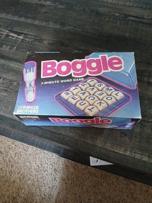 Parker Brothers Boggle 3 Minute Word Game 1992 Edition Complete Set - Image 1 of 2