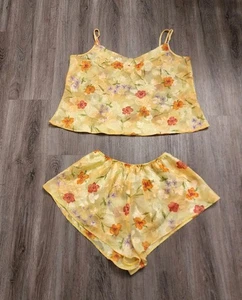 UndercoverWear Originals Vintage gelb Blumen Dessous Set Damengröße 16 - Bild 1 von 7