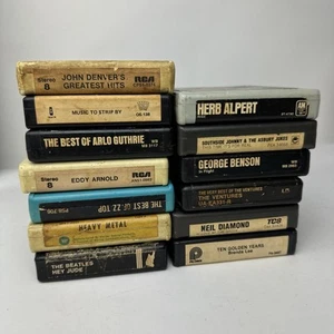 Lot (13) 8-track tape cartridge Various Genres and Artists Untested - Bild 1 von 4