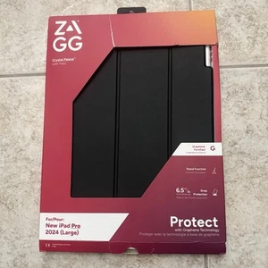 ZAGG Crystal Palace avec étui folio iPad Pro 13" (2024) (M4) noir - Photo 1 sur 5