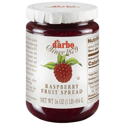 d'arbo All Natural Fruit Spread, Raspberry, 16 Ounce - Image 1 of 4