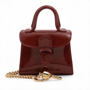 Delvaux Charm Patent Leather Brown - Picture 1 of 4