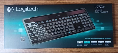 Logitech K750r Wireless Solar Keyboard (US English Layout) Genuine Sealed RARE - Image 1 of 2