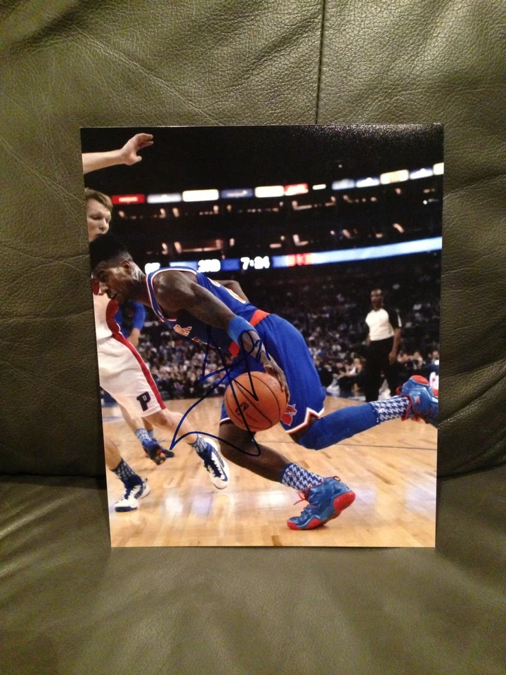 FOTO FIRMADA POR IMAN SHUMPERT AUTO 8X10 BALONCESTO NEW YORK KNICKS CERTIFICADO DE AUTENTICIDAD WOW- 3 Foto 1 de 1