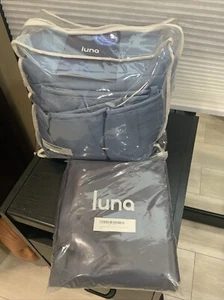 Luna Gewichtsdecke & Bettbezug Set 15 Pfund Voll 48x72" BLAU - Bild 1 von 8