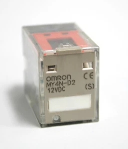 Omron MY4N-D2 Plug-in Multi Purpose 14 Pin Relay 12VDC Coil 5A 250VAC 4PDT Lot 2 - Picture 1 of 6