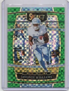 2022 Select Draft Football Javonte Williams 1 Green Squares + 2 Base Cards FS&H - Picture 1 of 2