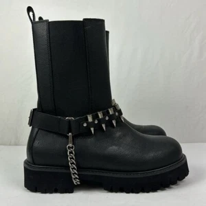 Stivali da donna Killstar Deadmans neri vegan in pelle Chucky Bullet US 10 euro 41 - Foto 1 di 16
