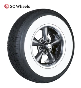 Kontio White Paw 185/80R13 (70mm) WSW Weißwandreifen Oldtimer Whitewall Tyre - Bild 1 von 1