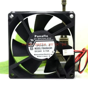 for panaflo 8CM FBA08A24H 8025 24V 0.36A 3pin cooling fan - Photo 1/2