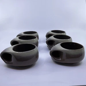 Set Of 6 TAMAC Pottery Frosty Fudge Mug / Handled Soups / Chili / Cup / Mug - Picture 1 of 11