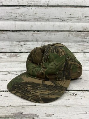 Vintage Duck Bay Trebark Camouflage Foam Lined Snapback Camo Hunting Hat - USA - Image 1 of 4
