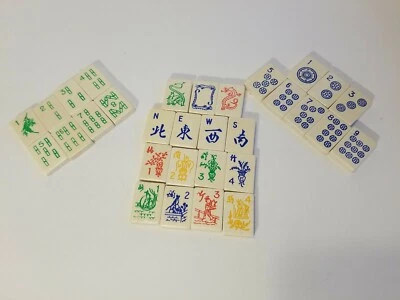 MAH JONG WOODEN GAME TILES REPLACEMENTS  FOR MODERN SET - Image 1 of 2