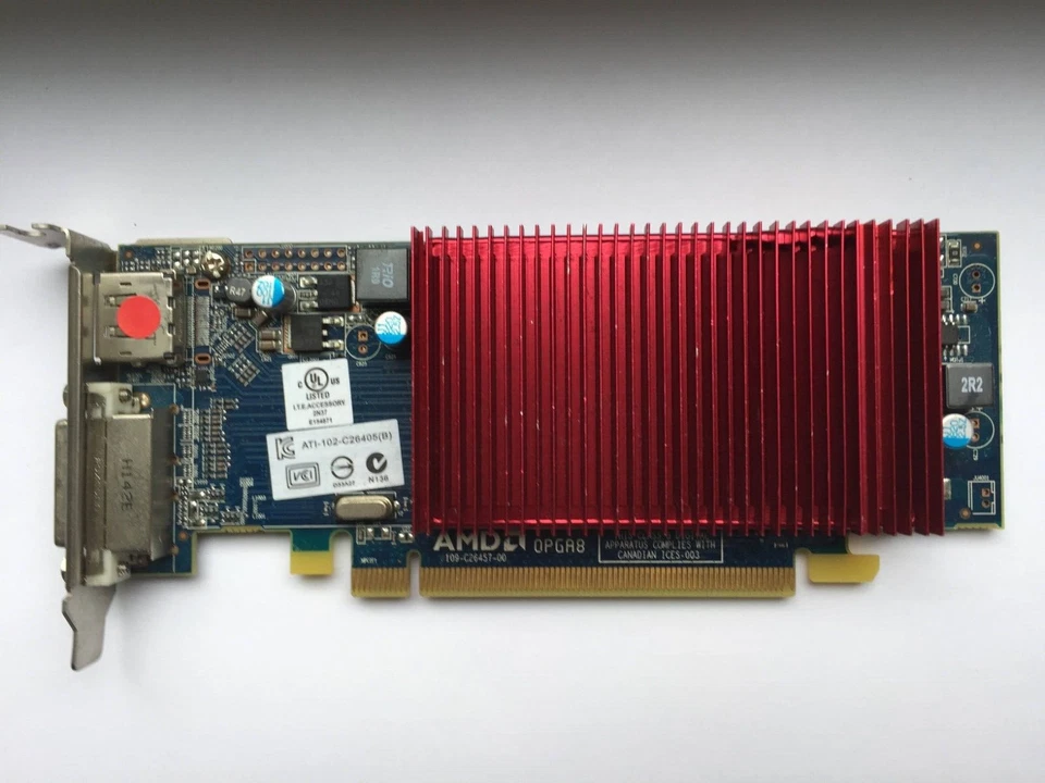 DELL AMD RADEON HD6450 CAICOS GDDR3 1 GB DVI/DISPLAY PORT - Image 1 of 2