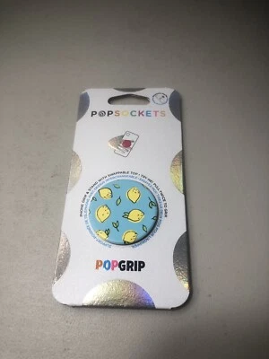 PopSockets PopGrip Phone Grip & Stand Swappable Top Be My Zest Lemon Blue - Image 1 of 2