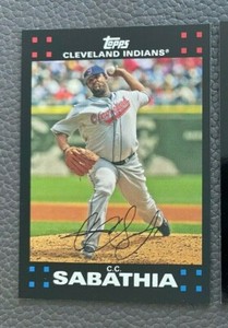 2007 Topps #10 CC Sabathia card Cleveland Indians