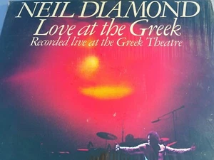 New NEIL DIAMOND - LOVE AT THE GREEK - 2 LP VINYL SET NEW SEALED CBS 1977 - Picture 1 of 3