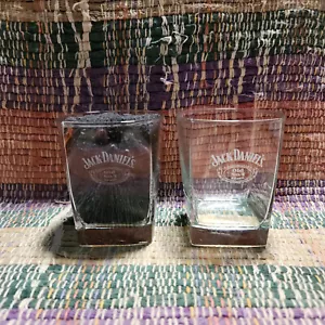 2 JACK DANIEL'S ROCKS GLÄSER - 4" GROSS - ALTE NR. 7 Marken - Bild 1 von 1