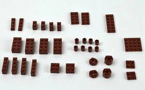 Juego completo de ladrillos marrón rojizo Lego de repuesto 34 piezas solo para 2010 Creacionario - Imagen 1 de 7