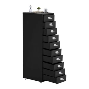 Drawer Narrow Chest of Drawers Storage Unit Bedroom Office Metal Cabinet - Picture 1 of 29