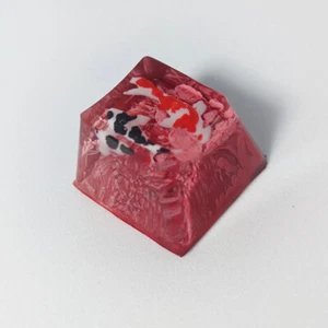 Handmade Backlit Key Cap For Cherry MX Mechanical Koi Fish Resin Keycaps 1U - Picture 1 of 32