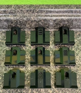 9x LEGO Vintage Black Castle Panel Wall With Window Walls Lot - Picture 1 of 1