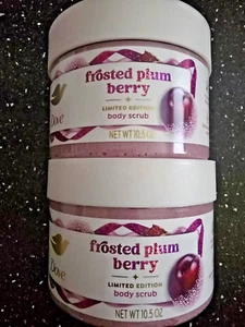 Lot of 2: Dove Body Scrub FROSTED PLUM BERRY Limited Edition 10.5oz - Picture 1 of 2